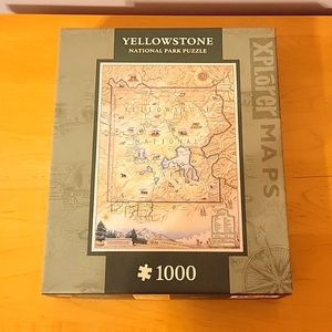 Yellowstone National Park map puzzle, 1000 pcs